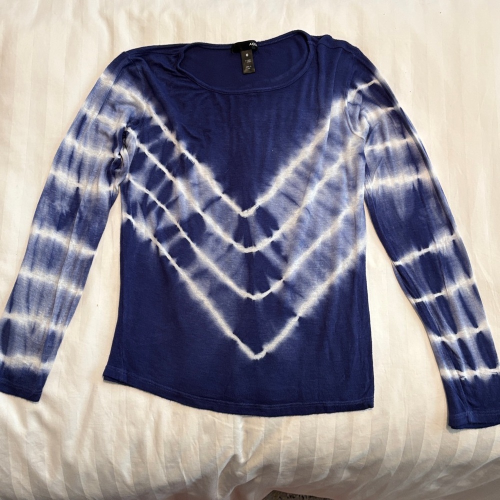 Aqua Indigo Tie-Dye Sweatshirt